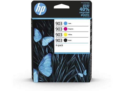 Ink-jet hp 903 officejet 6950 / 6951 / 6954 / 6962 / 6960 / 6970 / 6975 pack 4 colores negro cian magenta amarillo