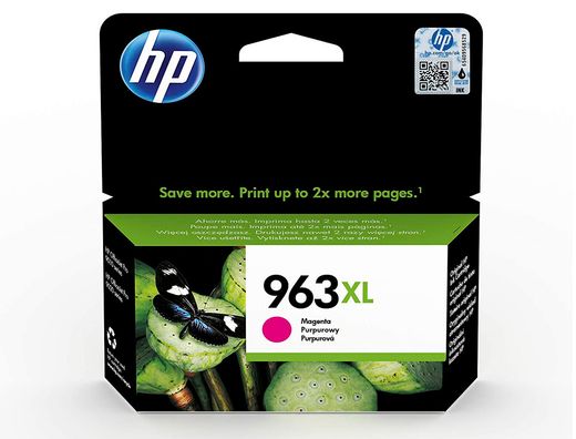 Ink-jet hp 963 xl officejet pro 9010 / 9020 / 9022 / 9023 / 9025 magenta 1600 paginas