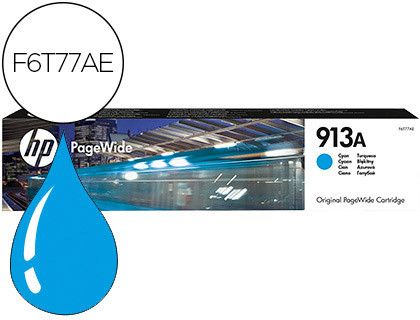Ink-jet hp jet 913a pagewide 352 / 377 / 452 / 477 / p55250 / p57750 cian 3000 paginas