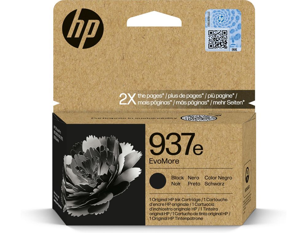 Ink-jet hp n 937e evomore negro
