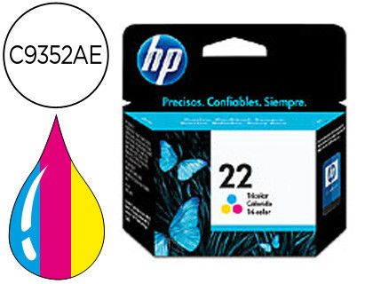 Ink-jet hp n.22 tricolor -5ml- dj 3920/3940/d2360/f380 psc 1410