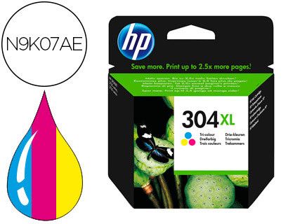 Ink-jet hp n.304 xl deskjet 3000 / 3720 / 3730 tricolor 300 paginas