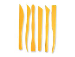 Instrumentos de modelar liderpapel para arcilla y plastilina caja de 6 piezas surtidas