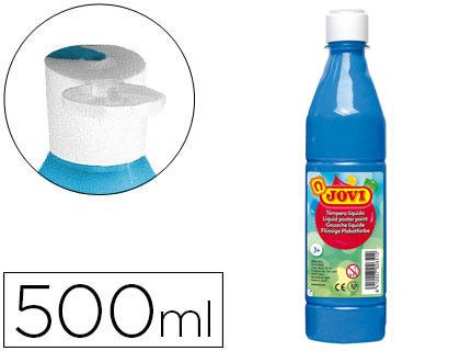 Jovi tempera líquida cyan 500ml 50621