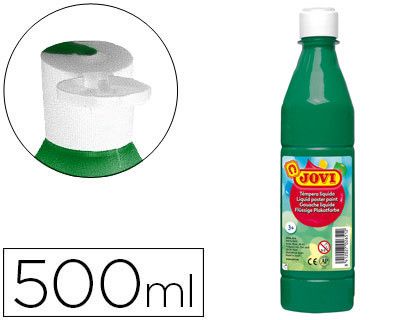 Jovi tempera líquida verde oscuro 500ml 50619