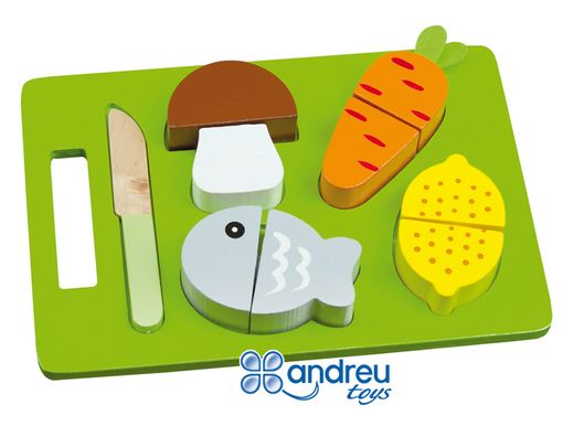 Juego ambitoys bandeja alimentos para cortar 21,4x15x3 cm