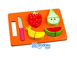 Juego ambitoys bandeja frutas para cortar 21,4x15x3 cm