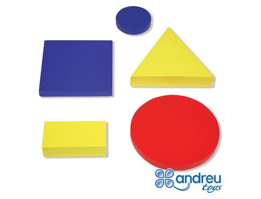 Juego ambitoys figuras geometricas madera 48 piezas 24,5x15x8 cm