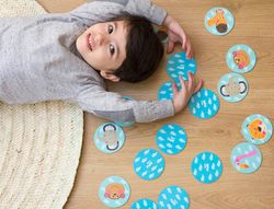 Juego apli didactico memory casita safari