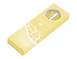 Juego boligrafo y roller belius endless summer aluminio color amarillo y plateado tinta azul caja de diseño