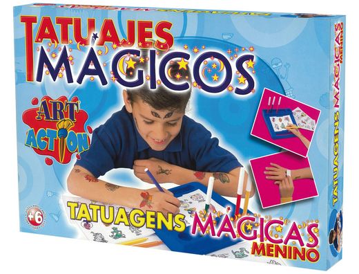 Juego de mesa falomir tatuajes magicos infantil