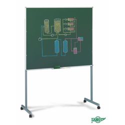 Juego de soportes metálicos con ruedas antideslizantes Faibo para Pizarra