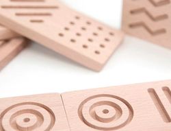 Juego didactico andreutoys domino sensorial madera 28 piezas