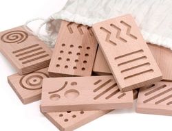 Juego didactico andreutoys domino sensorial madera 28 piezas