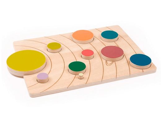 Juego didactico andreutoys sistema solar madera