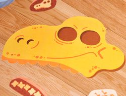 Juego didactico mideer dinosaurio con 64 adhesivos para suelo removibles