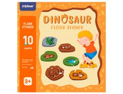 Juego didactico mideer dinosaurio con 64 adhesivos para suelo removibles