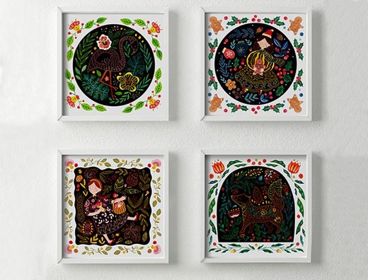 Juego didactico mideer scratch art card boy