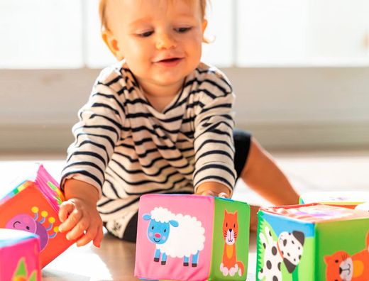 Juego diset de mesa bloques blanditos