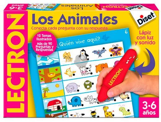 Juego diset didactico lectron lapiz los animales