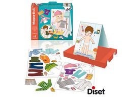 Juego diset didactico magnetico vestir niño-niña