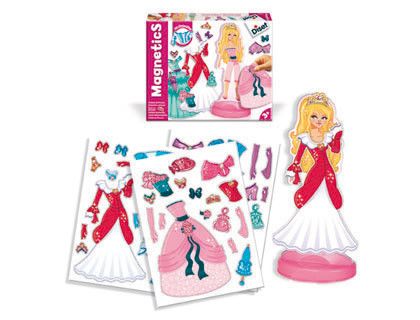 Juego Diset Magnetico Vestidos de Princesas