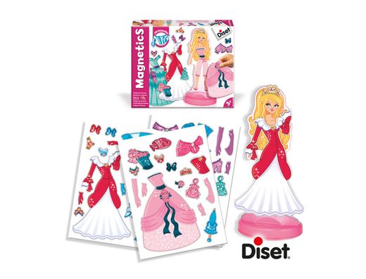 Juego Diset Magnetico Vestidos de Princesas
