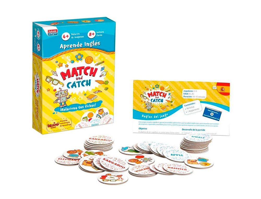 Juego educativo falomir match and catch aprende ingles — Deskidea