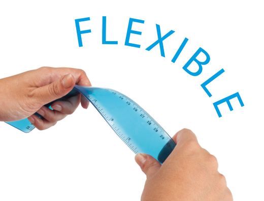 Juego escuadra 10 cm cartabon 14 cm regla 30 cm y semicirculo plastico flexible en petaca liderpapel colores