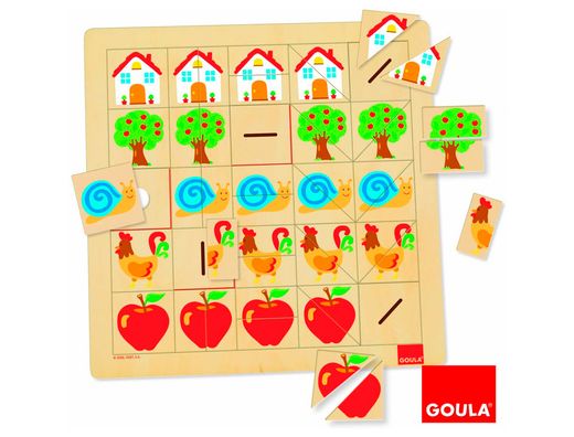 Juego goula didactico asociacion mitades