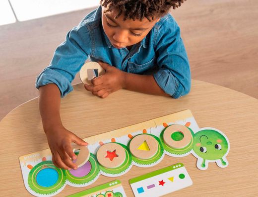 Juego goula didactico la oruga oli formas y colores