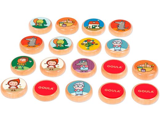 Juego goula didactico memo caperucita roja