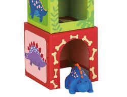 Juego infantil imaginovo cubos apilables nidos dinosaurios +12 meses 12 piezas 13x13x13cm