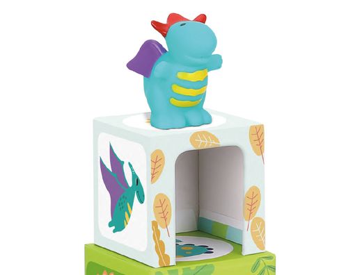 Juego infantil imaginovo cubos apilables nidos dinosaurios +12 meses 12 piezas 13x13x13cm