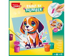 Juego maped creativ pinta por numeros perro/zorro