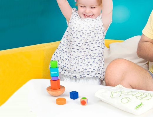 Juego mideer balanceo equilibra las figuras madera