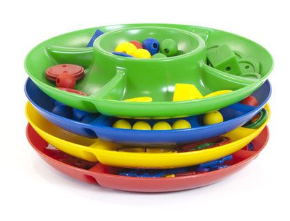 Juego miniland bandeja clasificacion 5 compartimentos 26 cm diametro