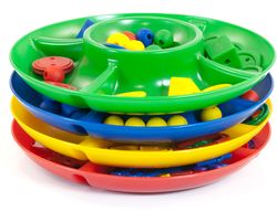 Juego miniland bandeja clasificacion 5 compartimentos 26 cm diametro
