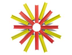 Juego miniland de construccion compuesto de 32 vigas material eco 150x210x150 mm