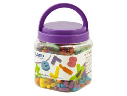 Juego miniland letras minusculas magneticas bote de 154 piezas