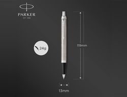 Juego parker im essential acero ct boligrafo + pluma