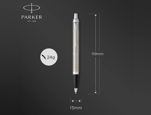 Juego parker im essential acero ct boligrafo + pluma