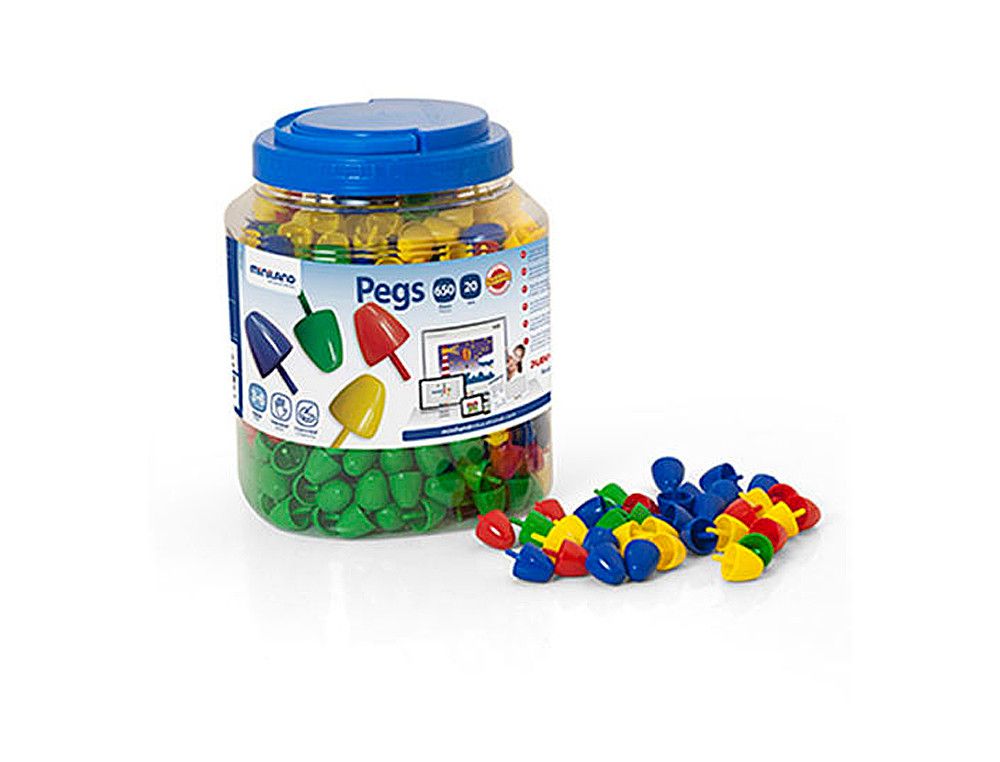 Juego Pegs Miniland con 650 piezas
