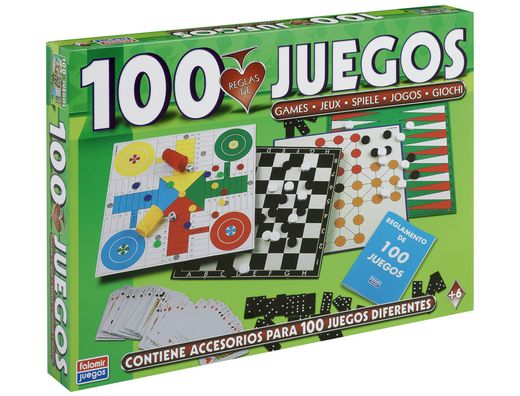 Juegos de Mesa Falomir -100 Juegos Reunidos