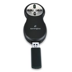 Kensington Presentador inalámbrico, RF, 20 m, AAA, USB, Estándar, Negro