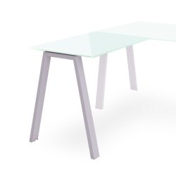 Kit Blanca Ala 100 x 60 Aluminio/ Cristal Blanco