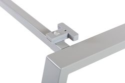 Kit Blanca Ala 100 x 60 Aluminio/ Cristal Negro