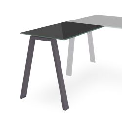 Kit Blanca Ala 100 x 60 Antracita/  Cristal Negro