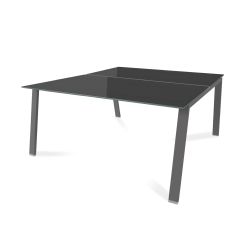 Kit Blanca Mesa 160 x 163 Antracita / Cristal Blanco