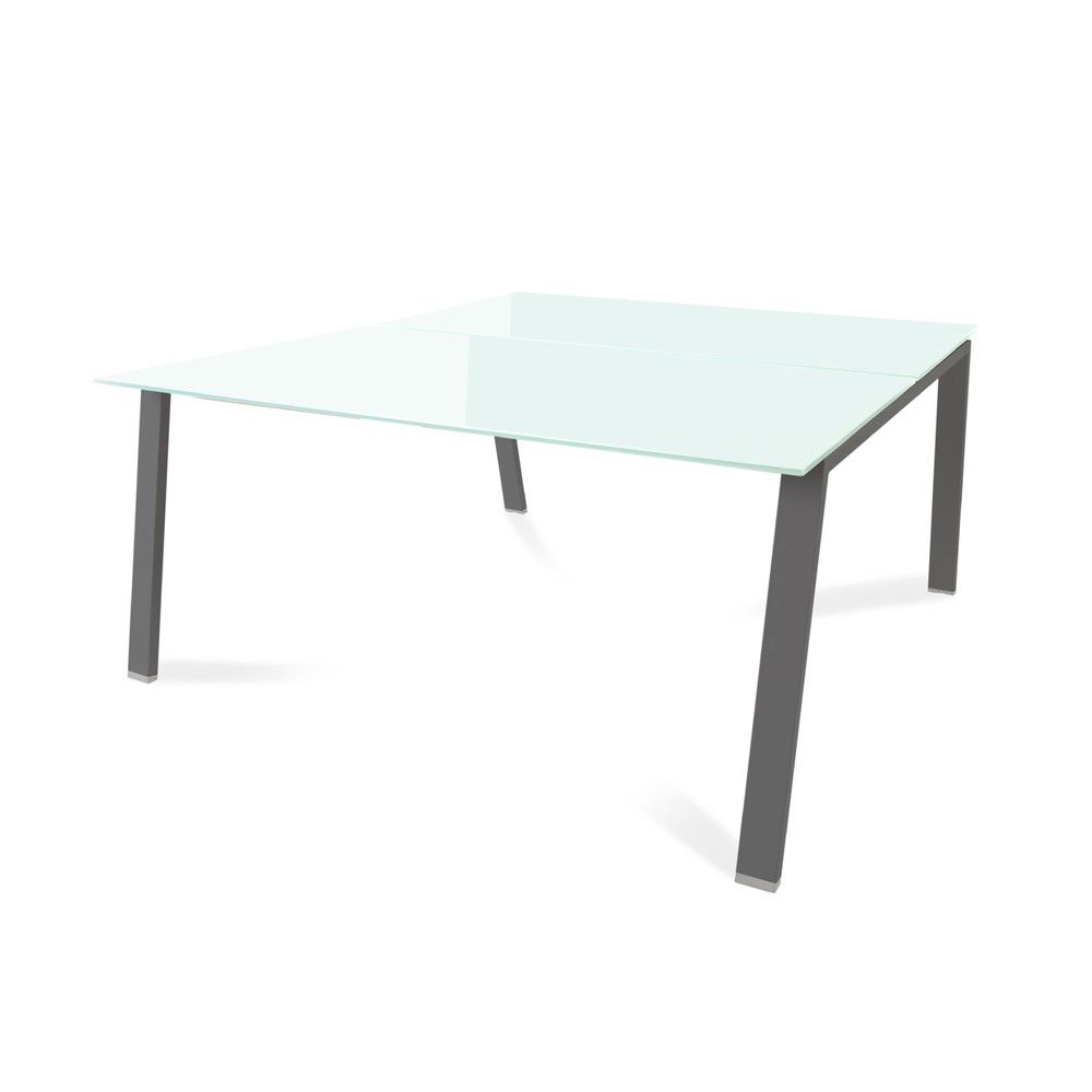 Kit Blanca Mesa 160 x 163 Antracita / Cristal Negro